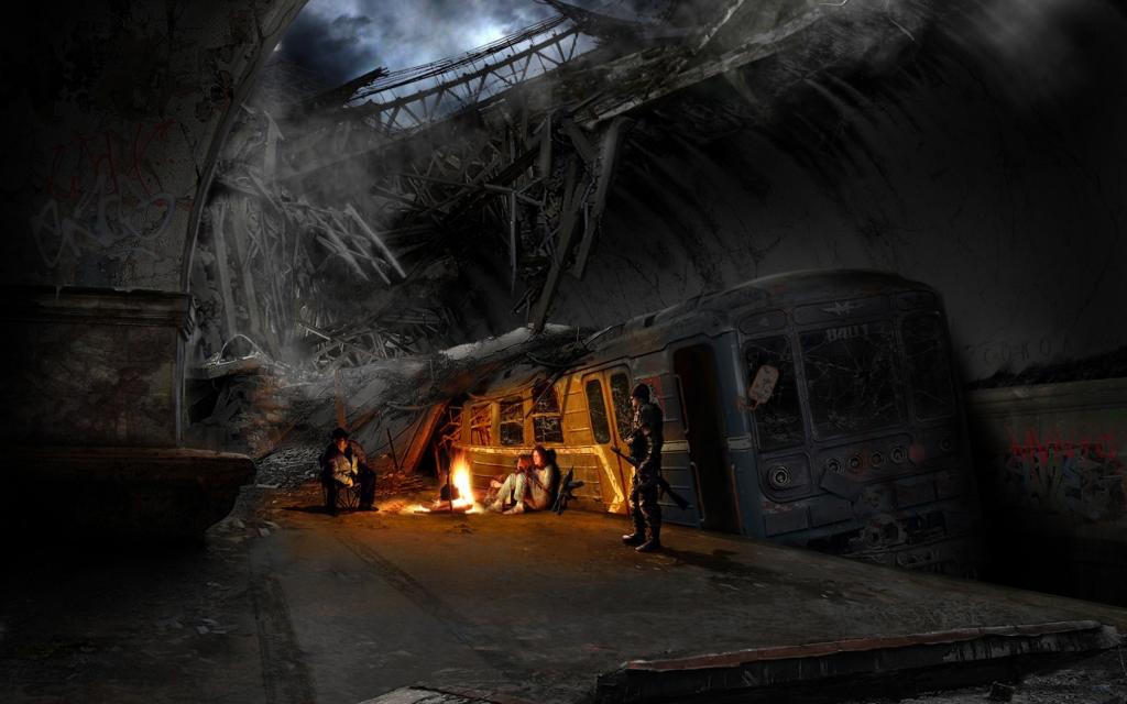 劫后余生的残破世界插画