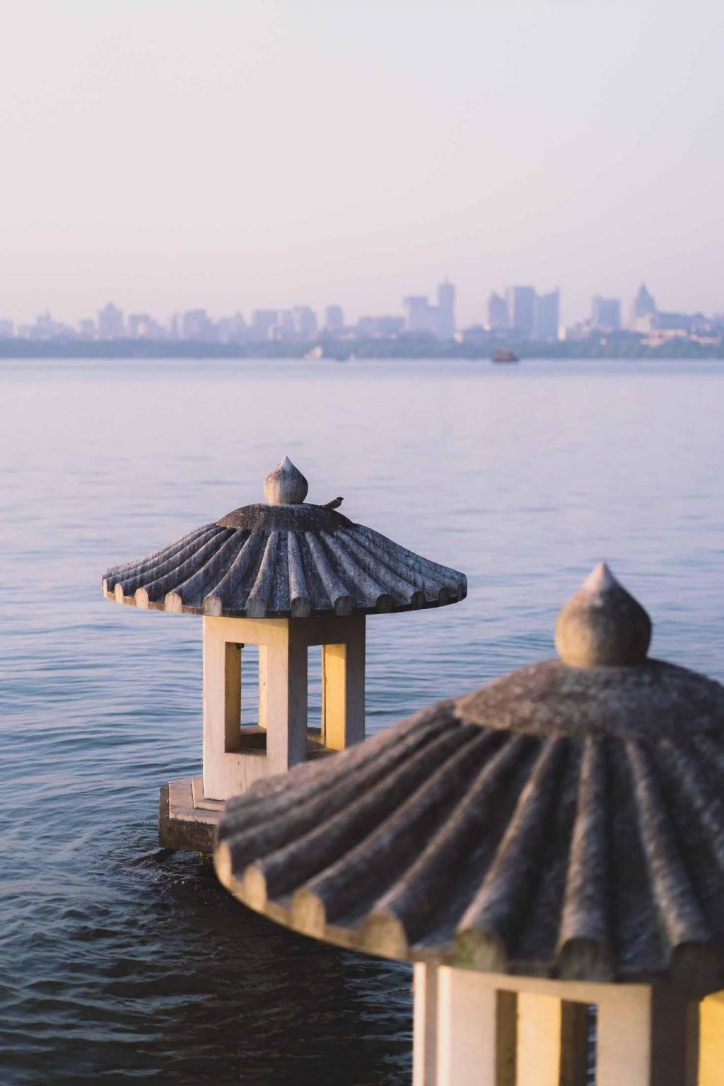 干净治愈系杭州西湖迷人美景摄影