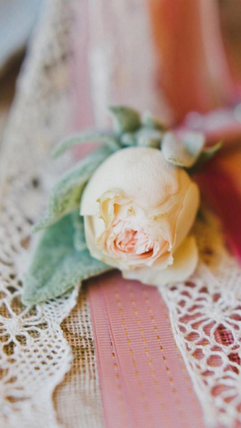 清新花卉插花锁屏