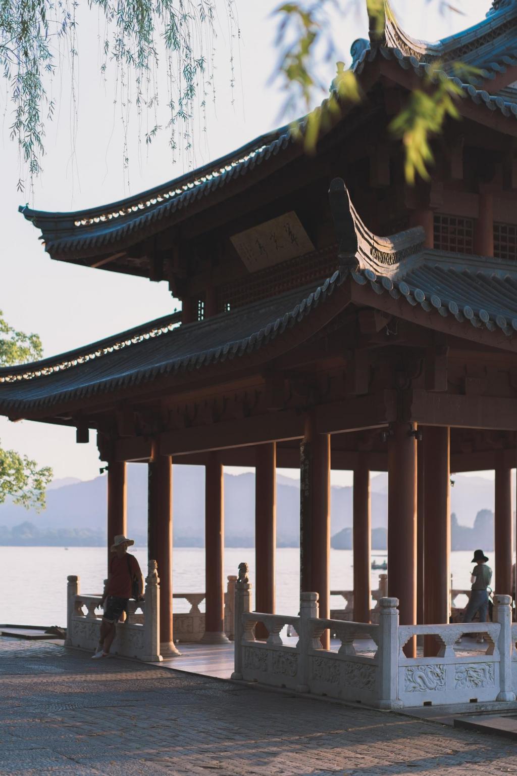 干净治愈系杭州西湖迷人美景摄影