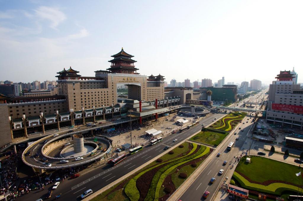 壮观的北京西客站