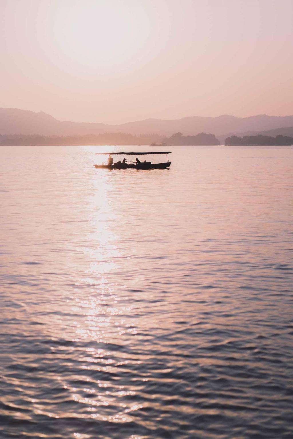 干净治愈系杭州西湖迷人美景摄影
