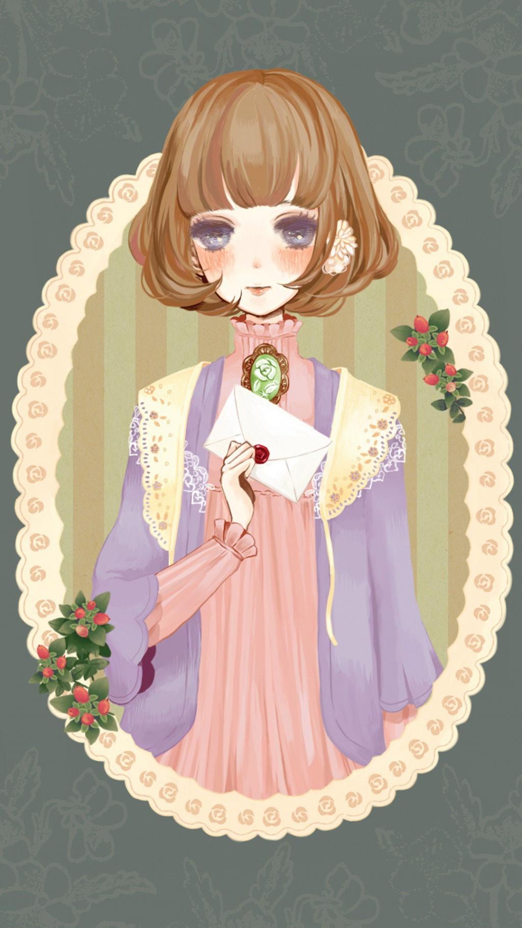 唯美二次元文艺美女