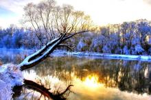 银装素裹的美丽雪景