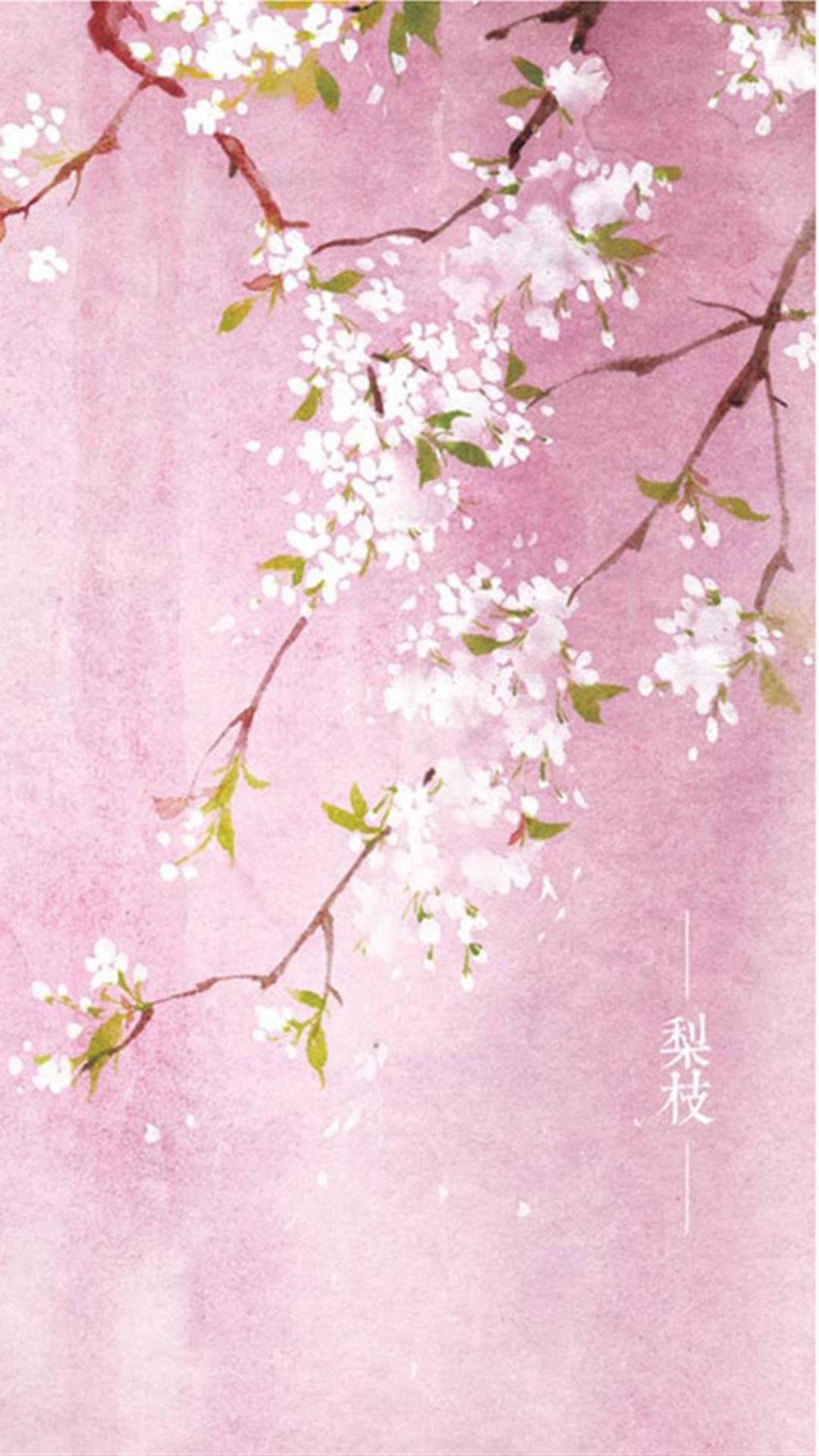 清新古风手绘插画