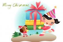 卡通圣诞礼物