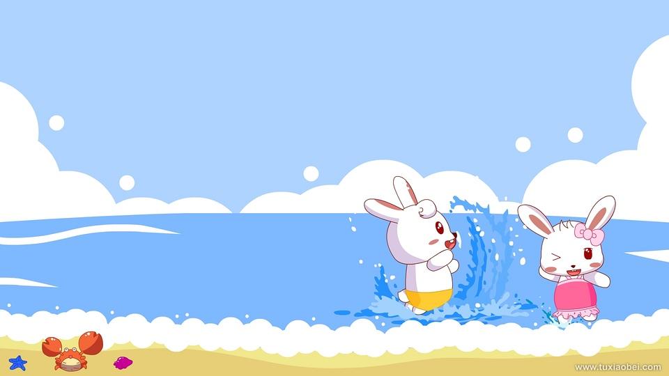 活泼可爱的兔小贝