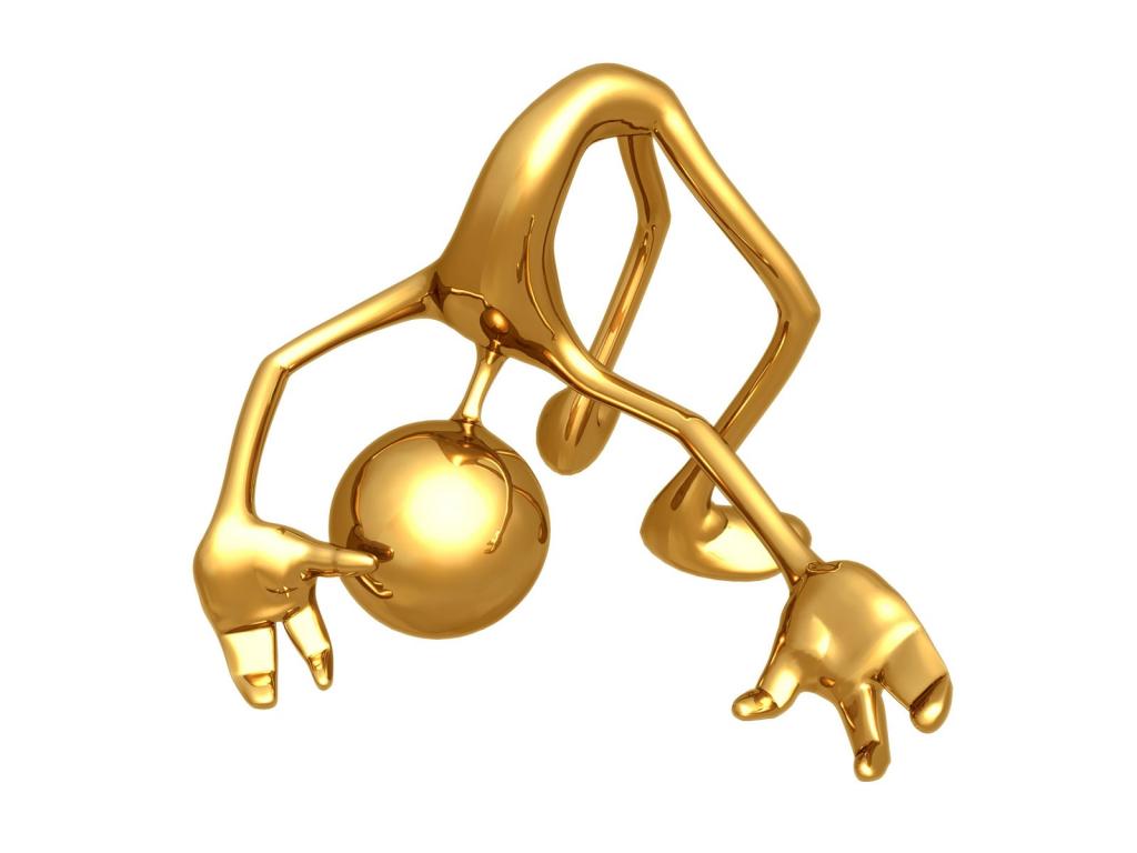 练习打坐的3D金人