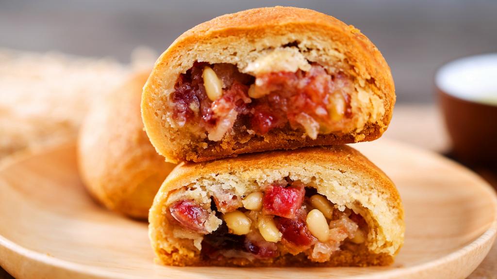 中秋节水果月饼