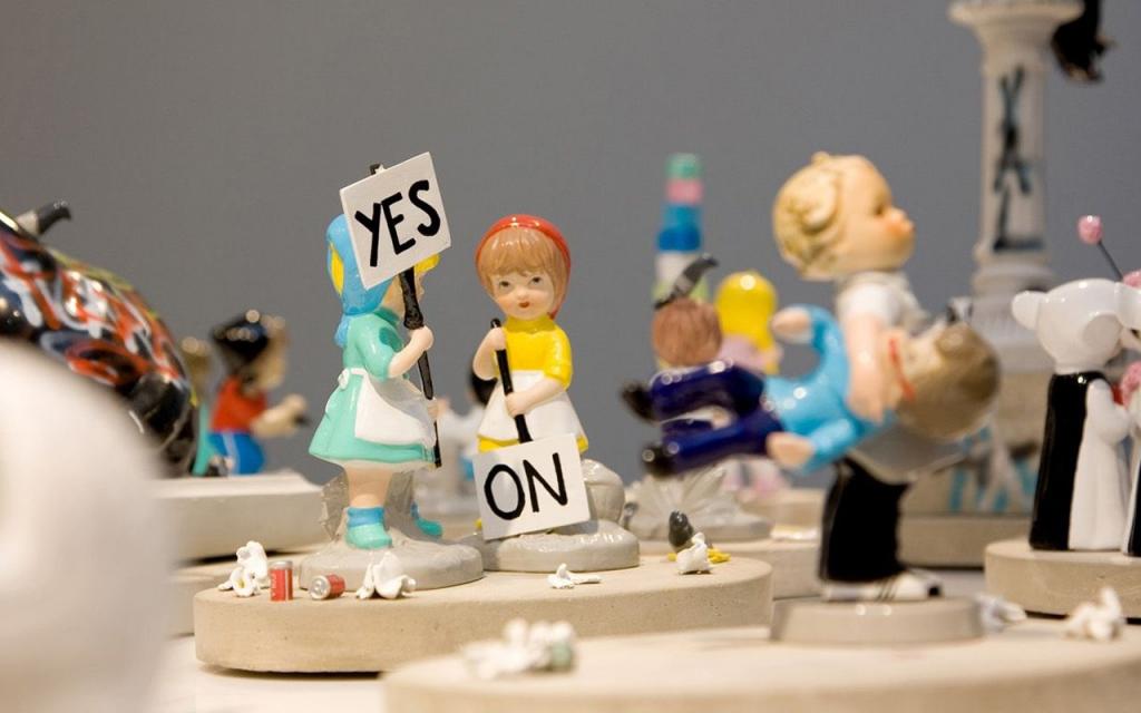 陶瓷艺术壁纸：瓷娃娃