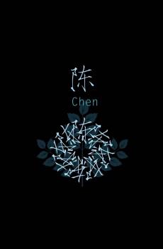 创意个性文字姓氏黑色背景-4