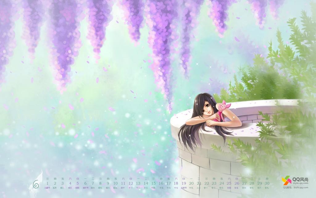 2018年6月卡通日历