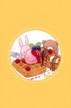 可爱的小熊小兔子-0