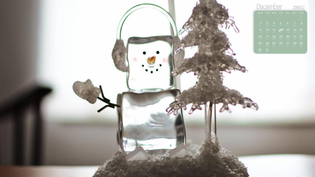 2019年12月冬日里的意境日历