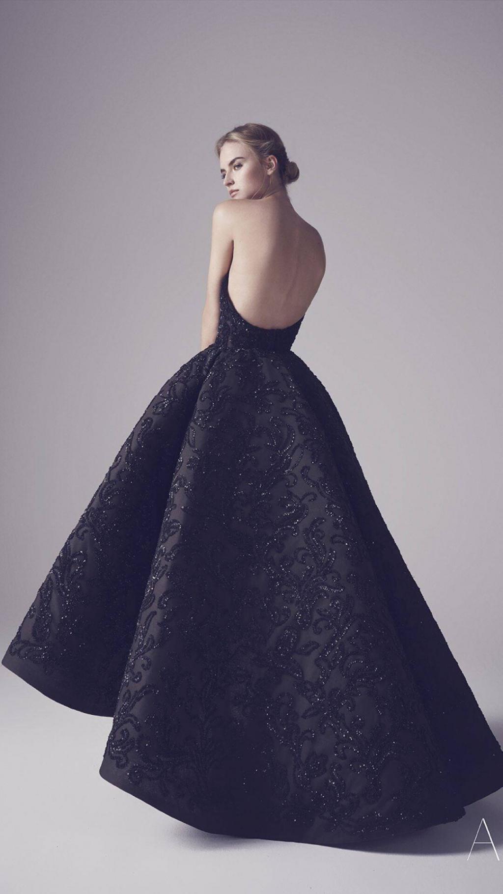 唯美个性黑色礼服