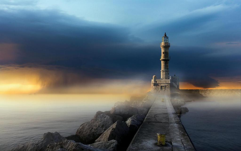 海边灯塔自然风光