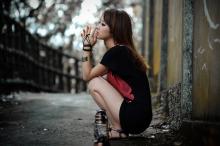 一个人失落的心情图片