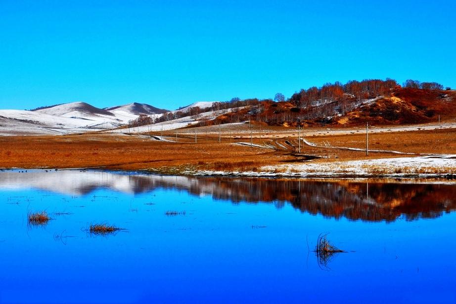 美丽的蒙古草原风景