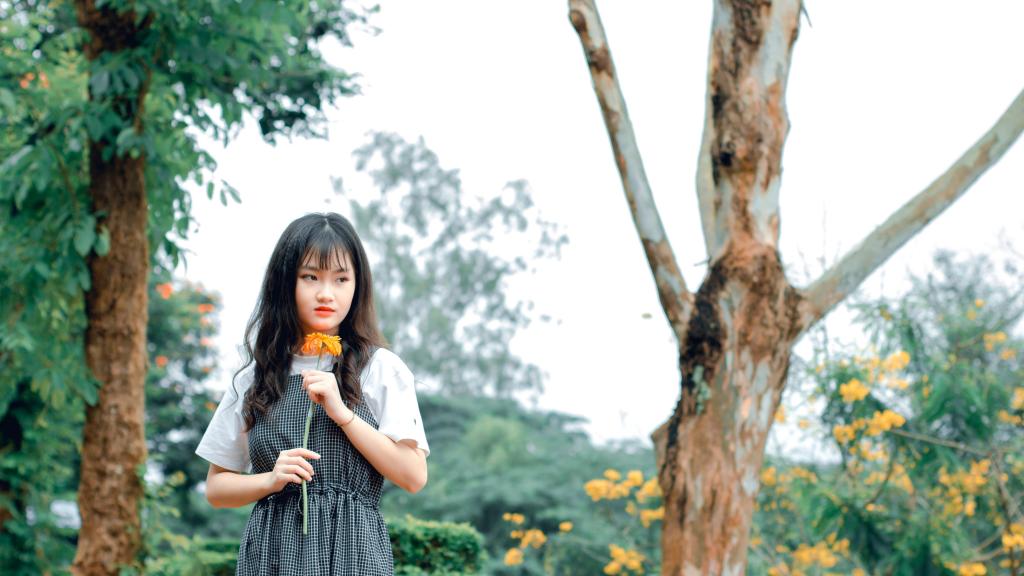 爱美的女神有着时尚的发型