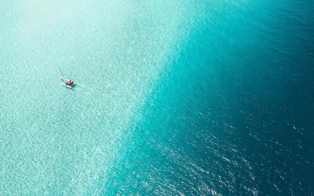 蓝色大海唯美自然风光写真