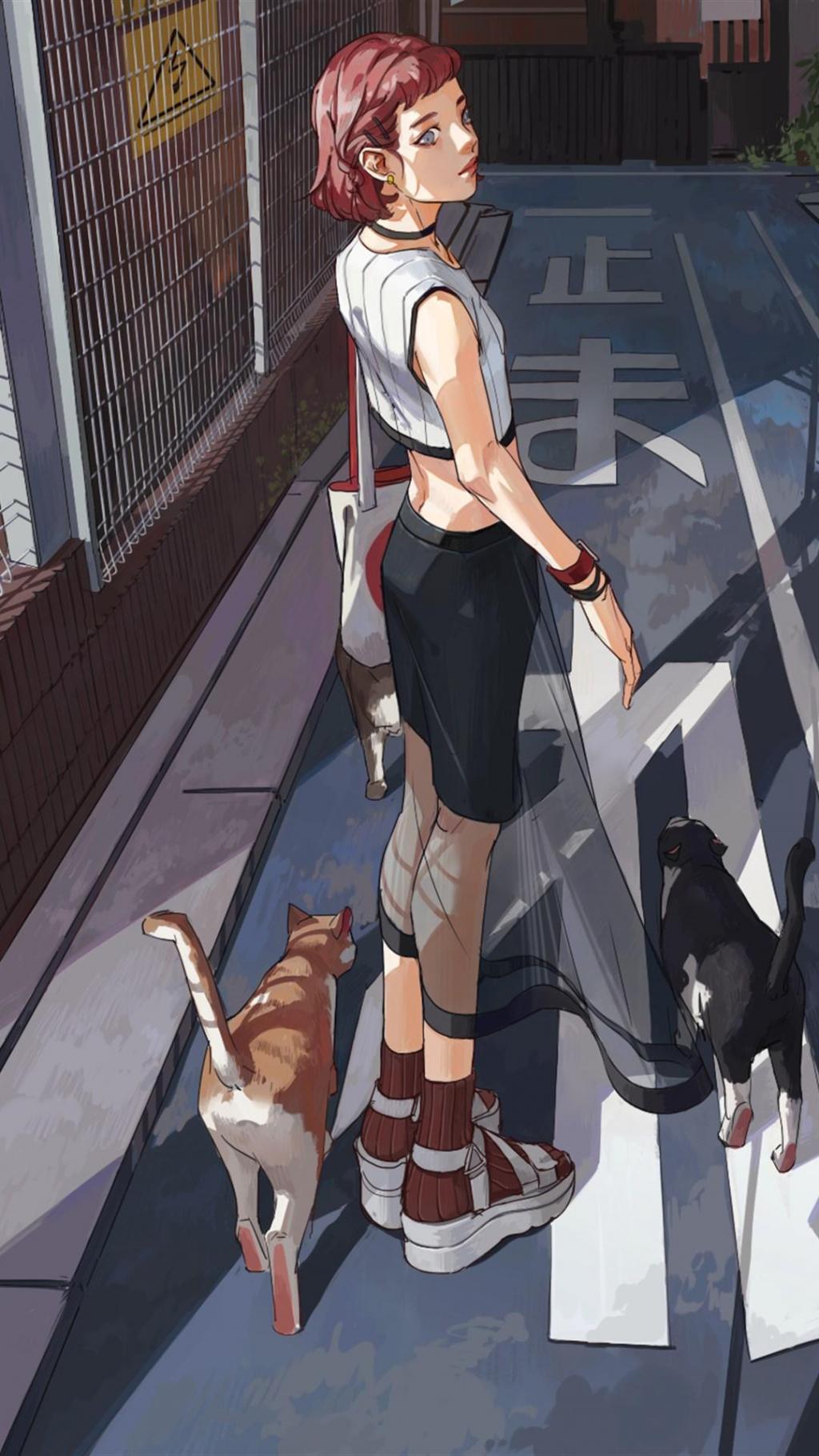 少女与猫咪日常