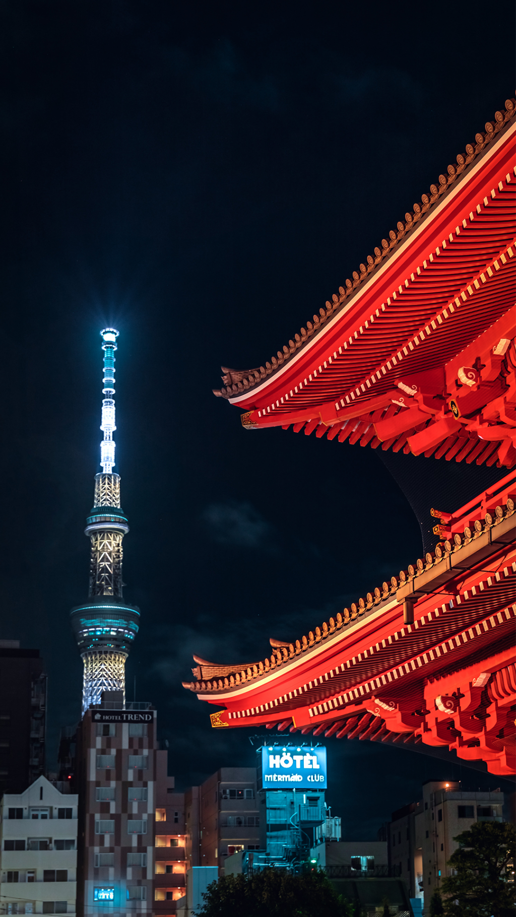 浅草寺古典迷人夜景
