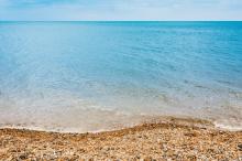 海浪沙滩唯美风景