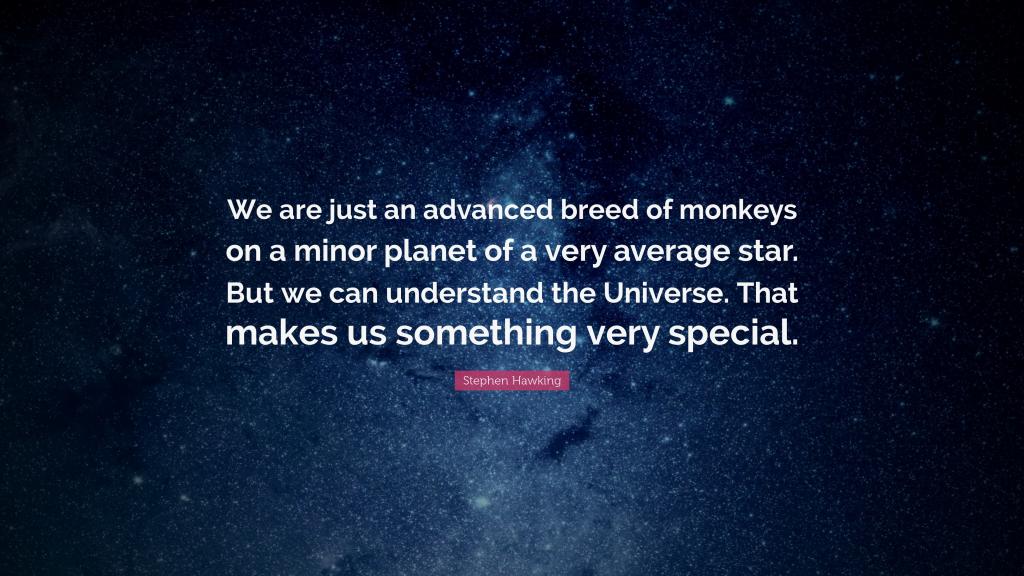 霍金关于宇宙的格言