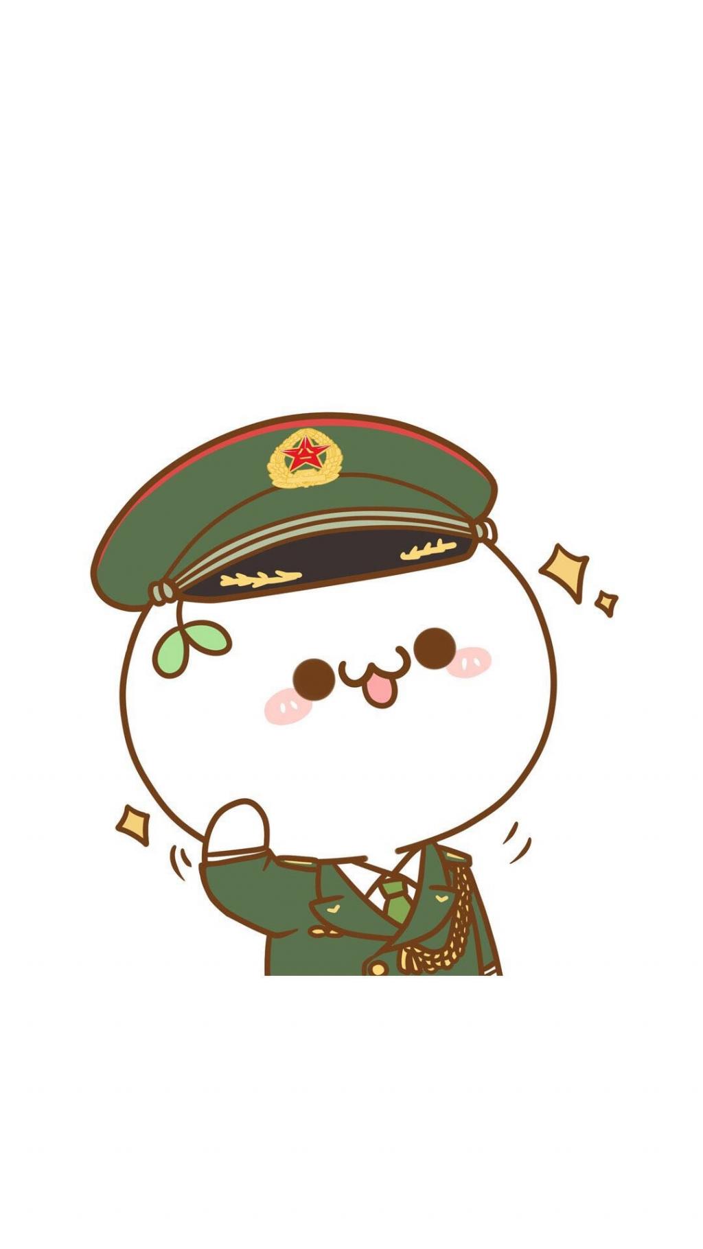 颜团子建军节创意插图