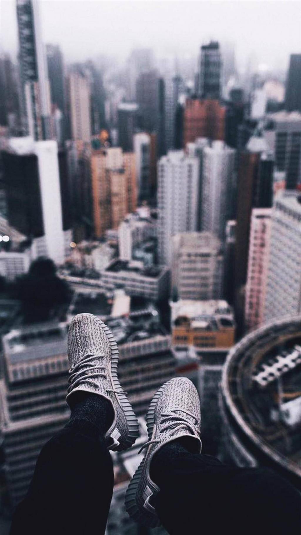 非主流脚下城市摄影