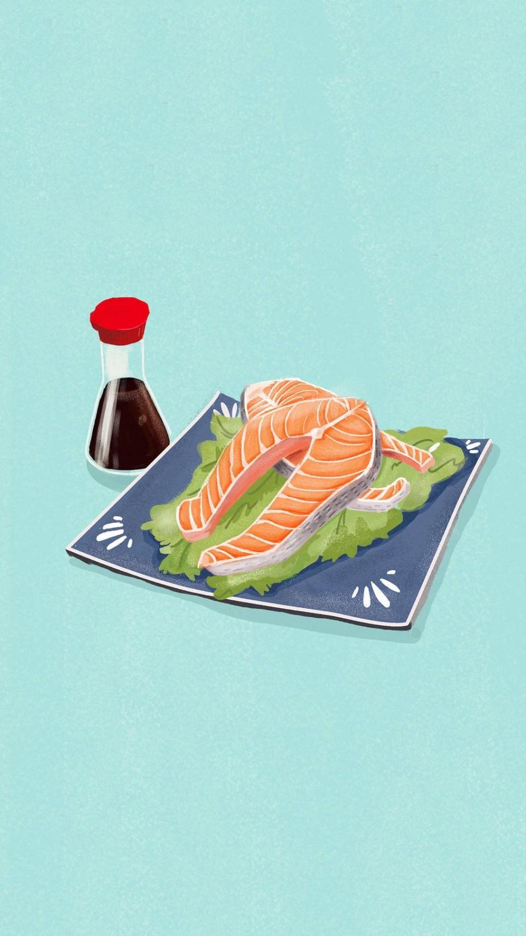 治愈系美食插画