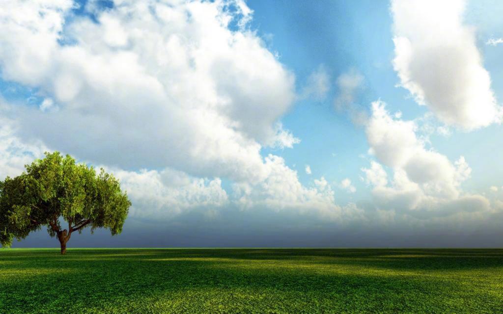 蓝天白云唯美护眼风景