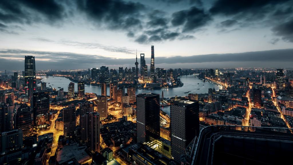 上海外滩夜景,高清图片,电脑桌面-壁纸族