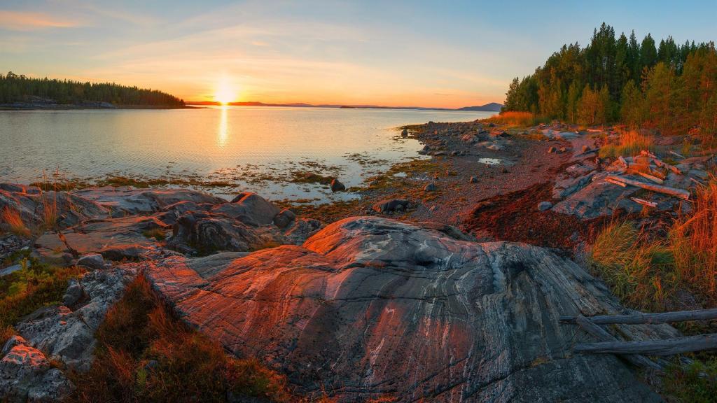 美丽的落日余晖