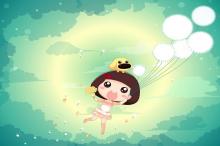 麦拉风美丽婚纱可爱卡通