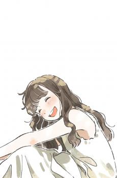 治愈系动漫少女清新甜美手绘插画-2