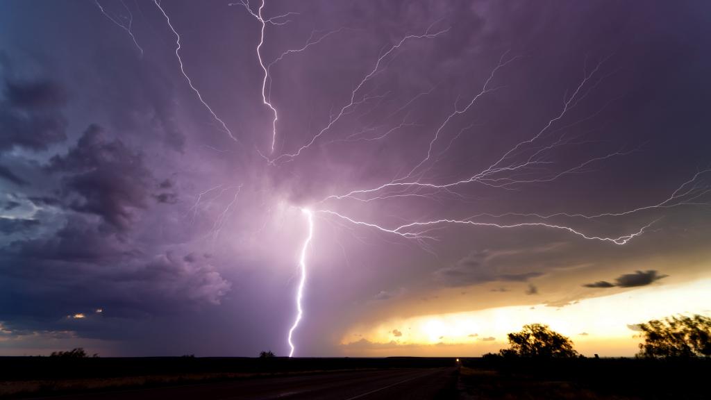 自然景观闪电之光