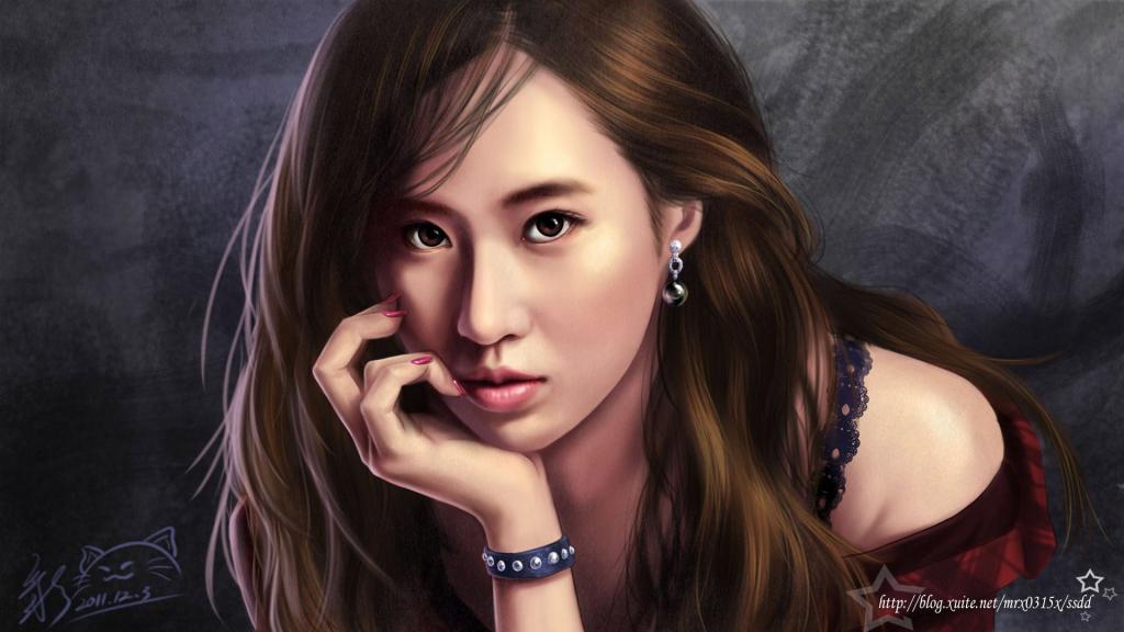 手绘美女(少女时代)