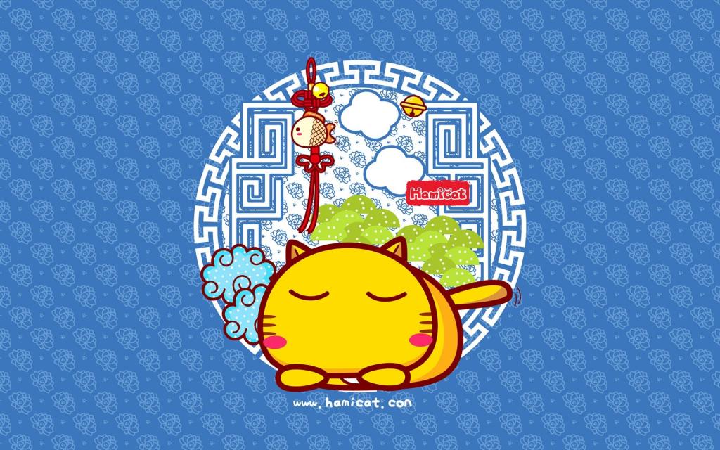 哈咪猫中国风卡通