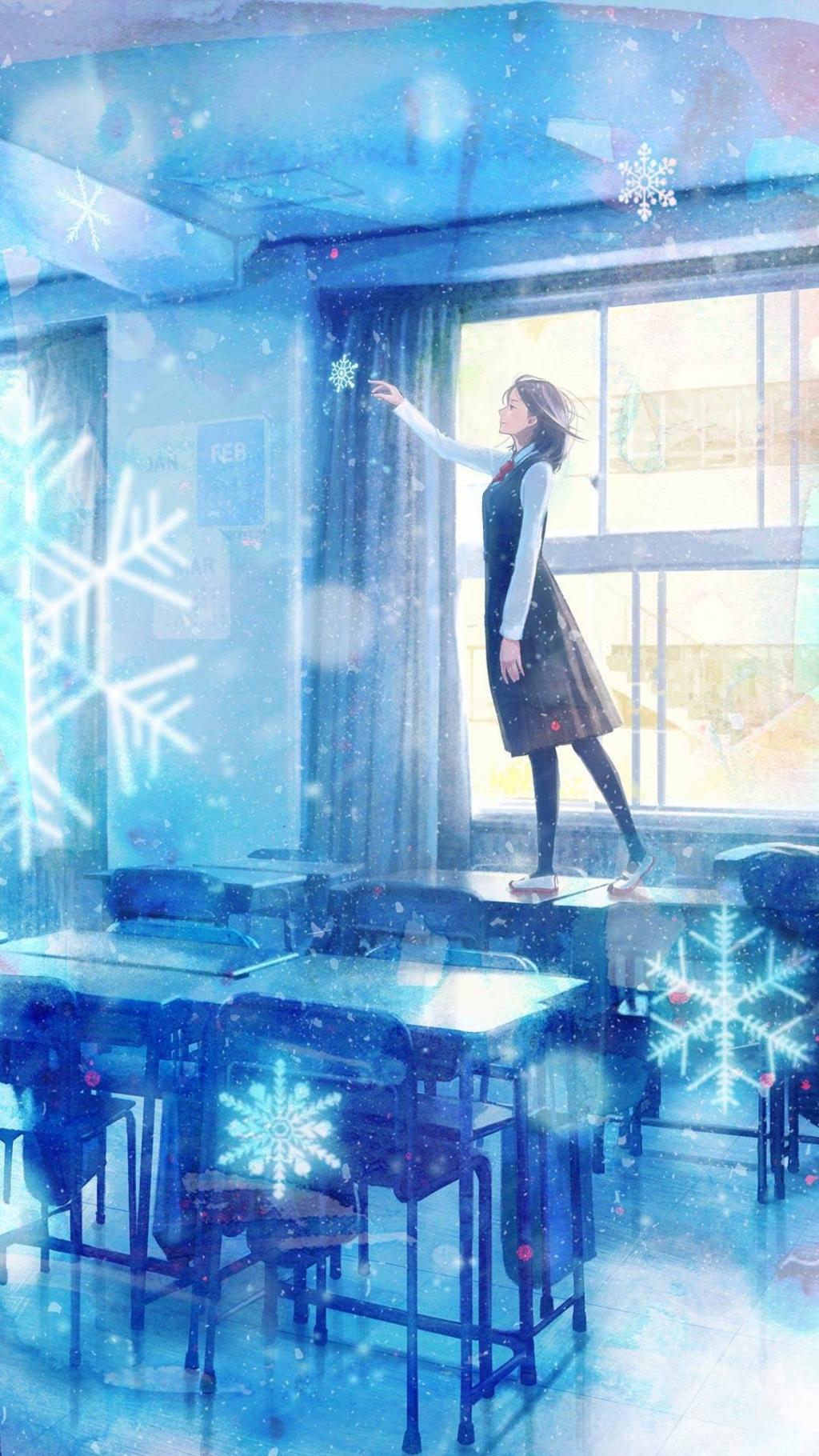 唯美小清新动漫插画