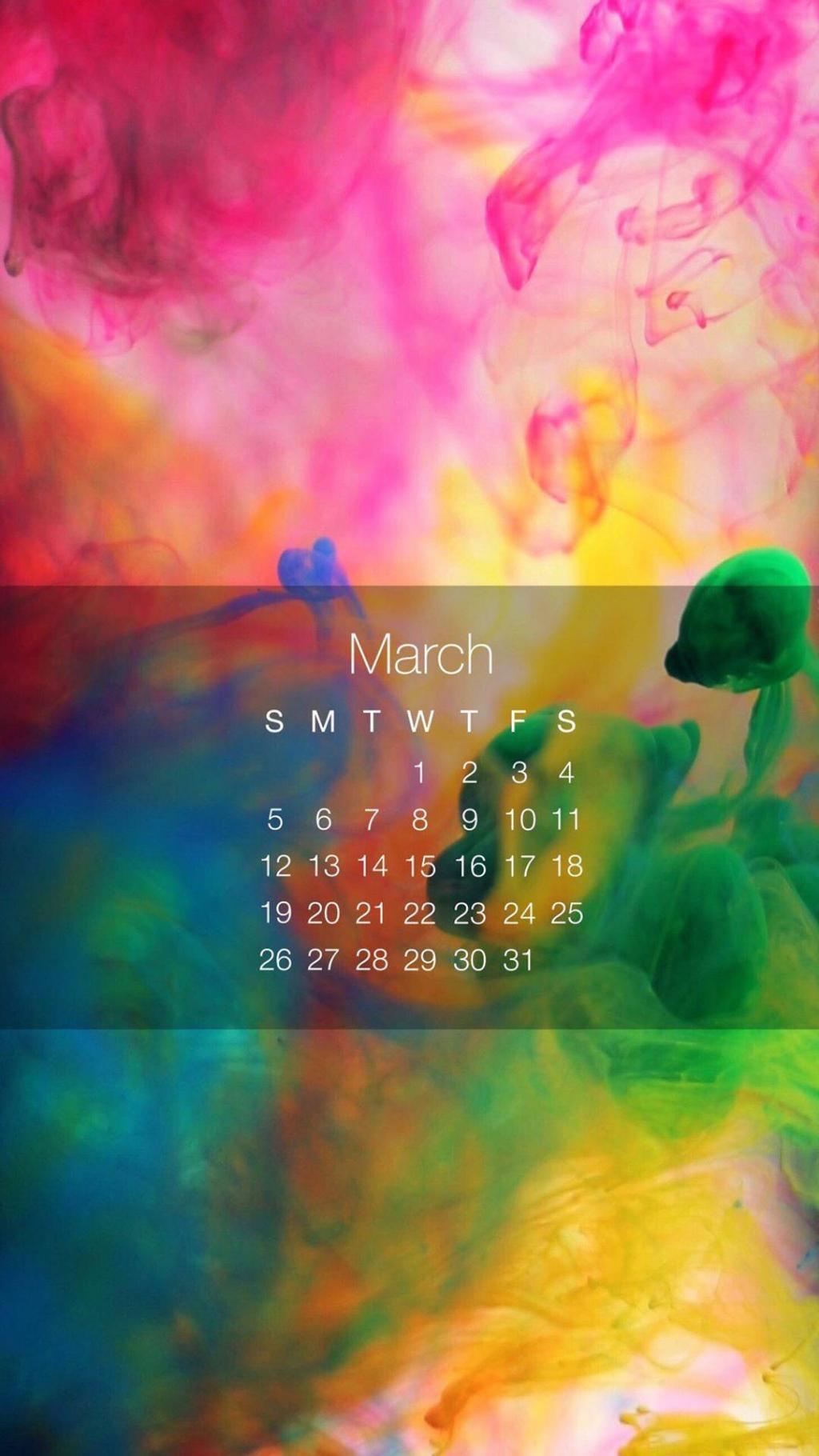 创意设计酷炫3月日历