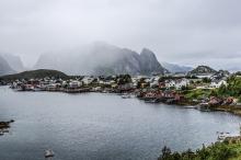 挪威小镇清新唯美风景