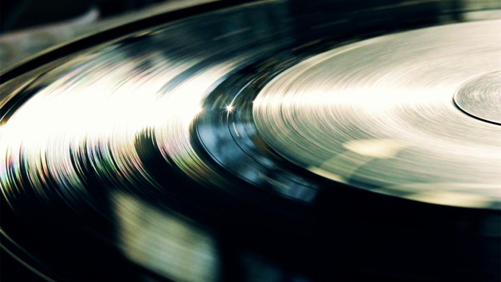 个性黑胶唱片背景