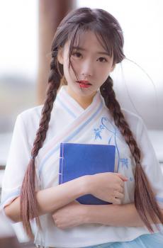 古风汉服清纯美女户外写真-2