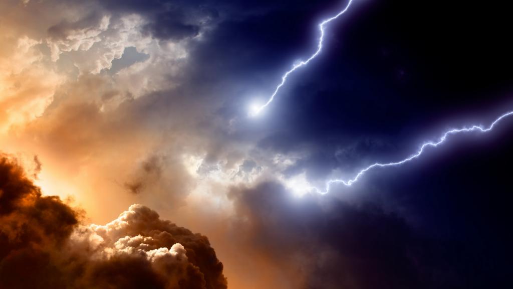 自然景观闪电之光