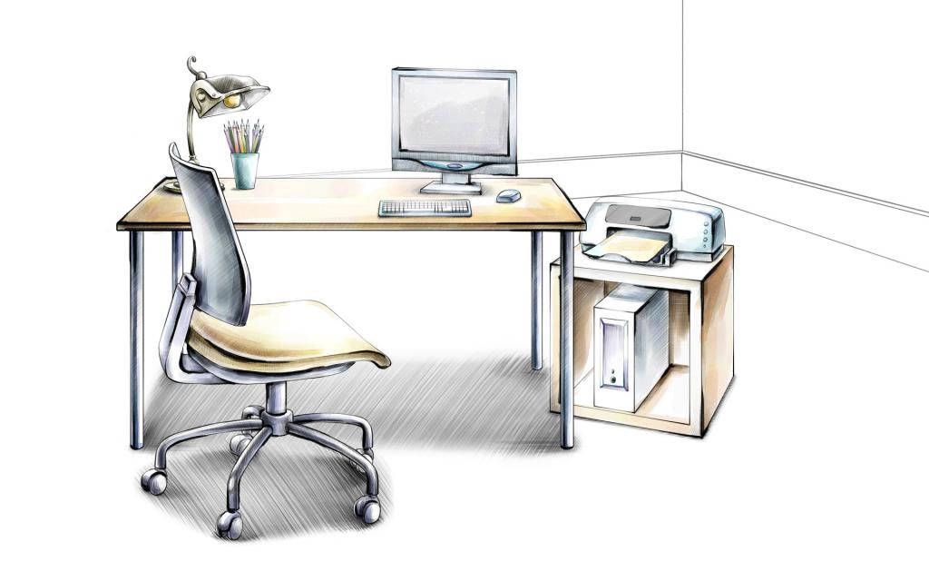 温馨的手绘室内家居