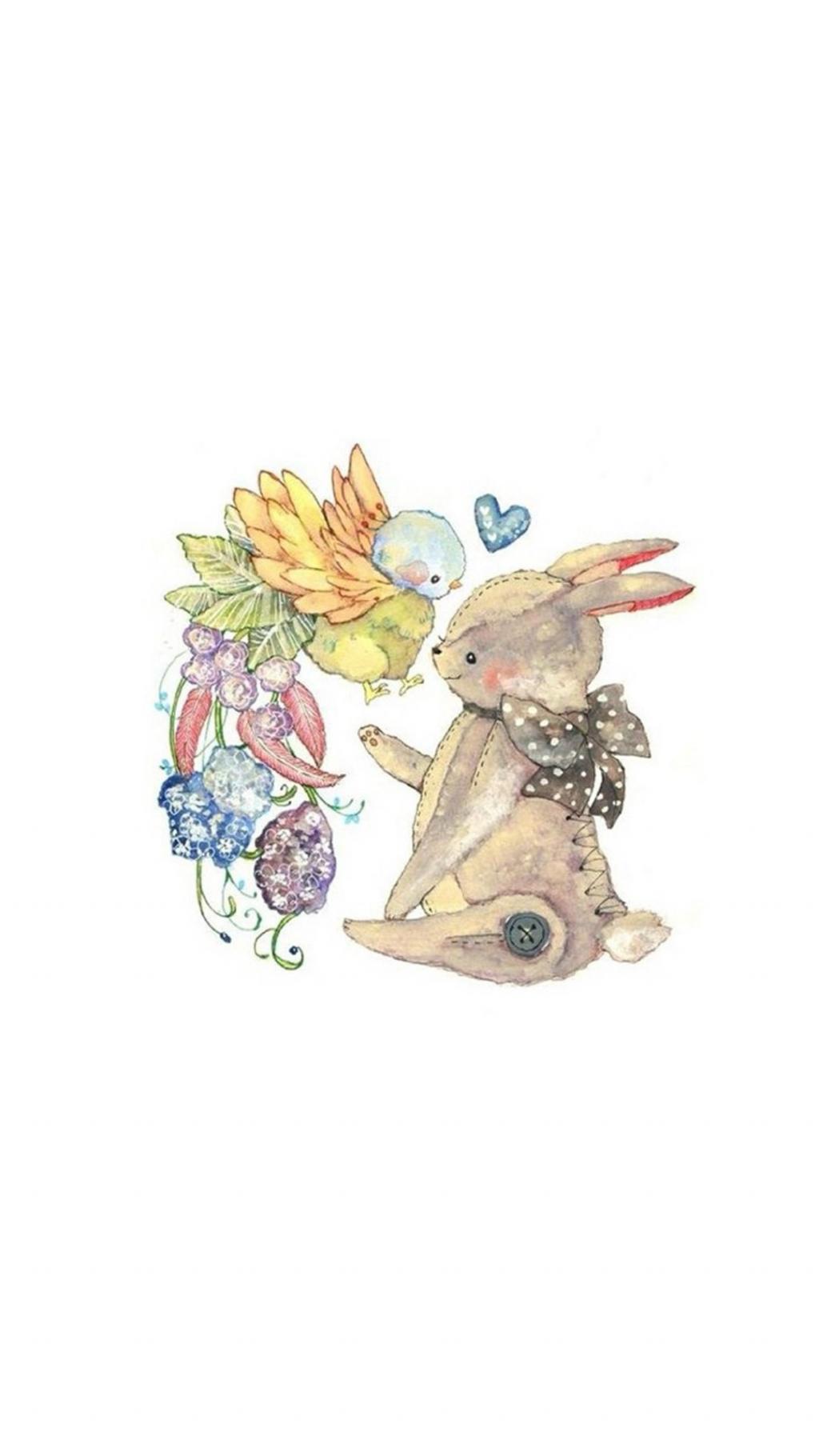 文艺手绘卡通插画