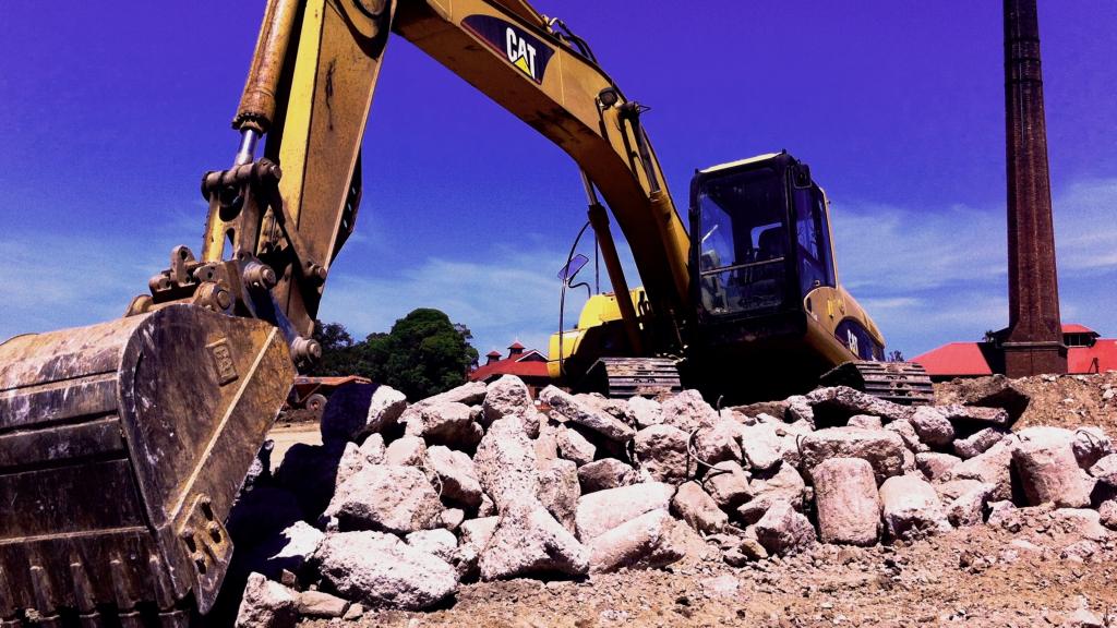 挖掘机施工作业