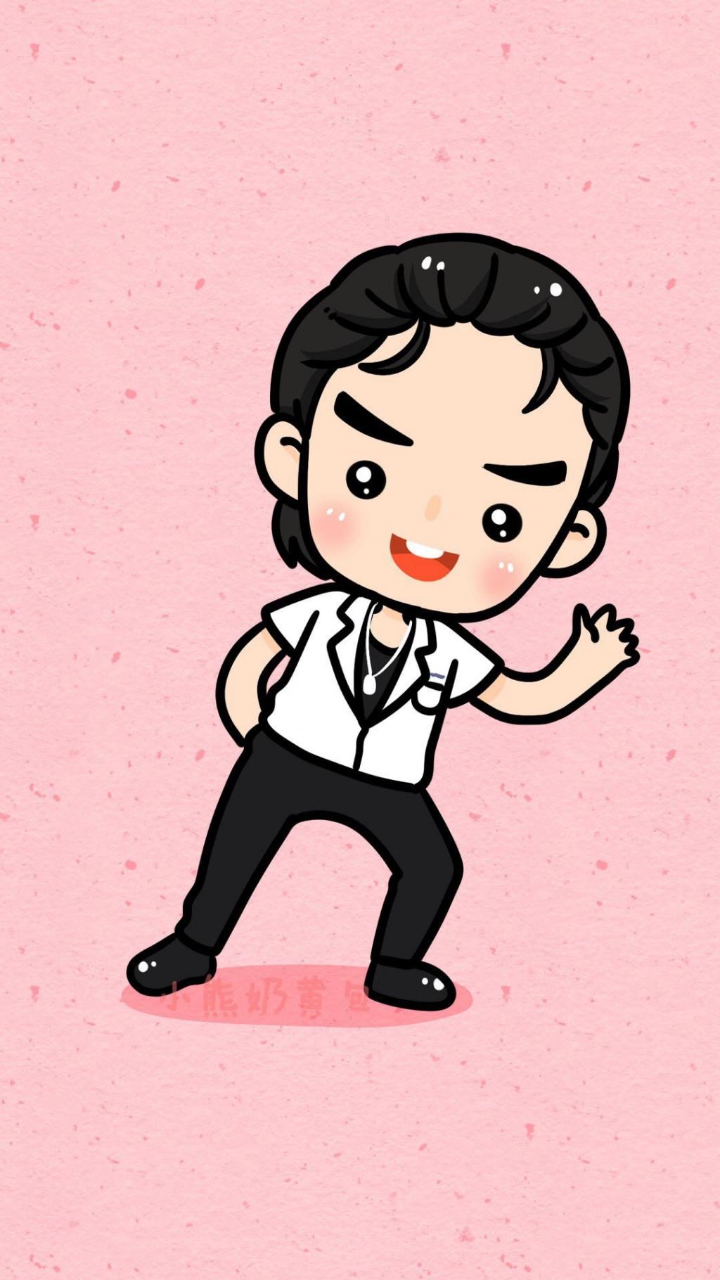 情侣一左一右卡通人物