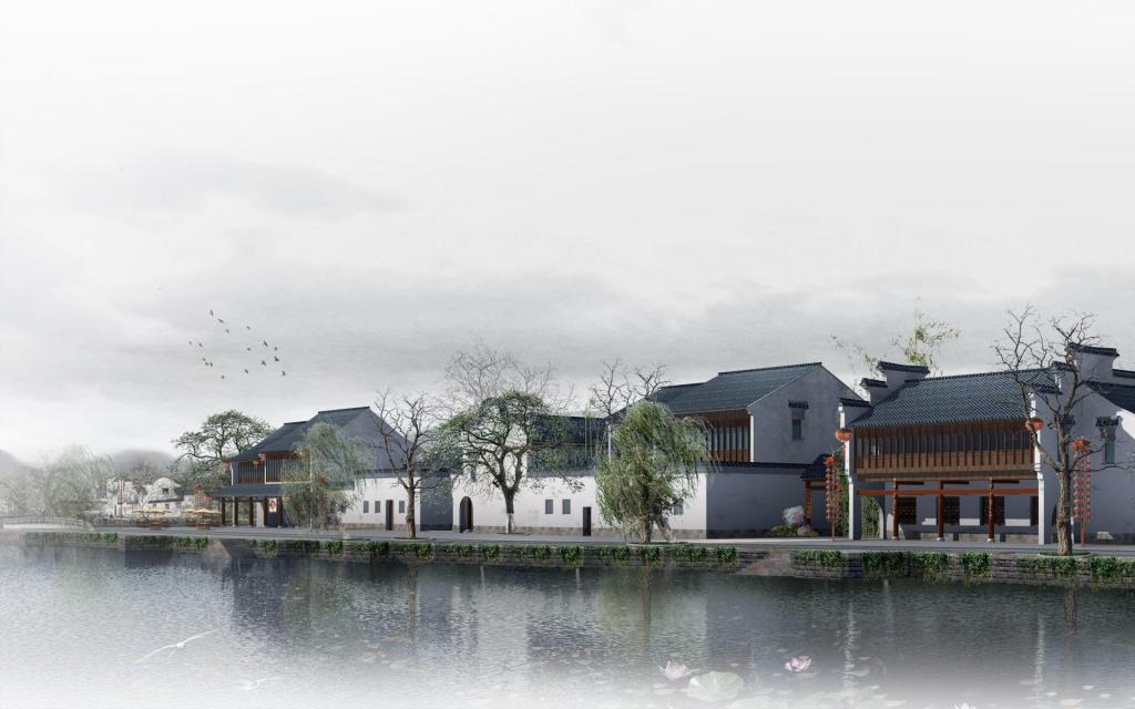 3D风光建筑园林效果